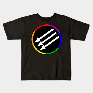 Unique LGBTQ Pride Colors Antifa Logo Kids T-Shirt